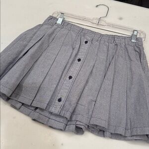 American Eagle Outfitters Blue Button-Down A-Line Skirt